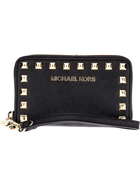 michael kors studded wristlet wallet|Michael Kors wristlet clearance.